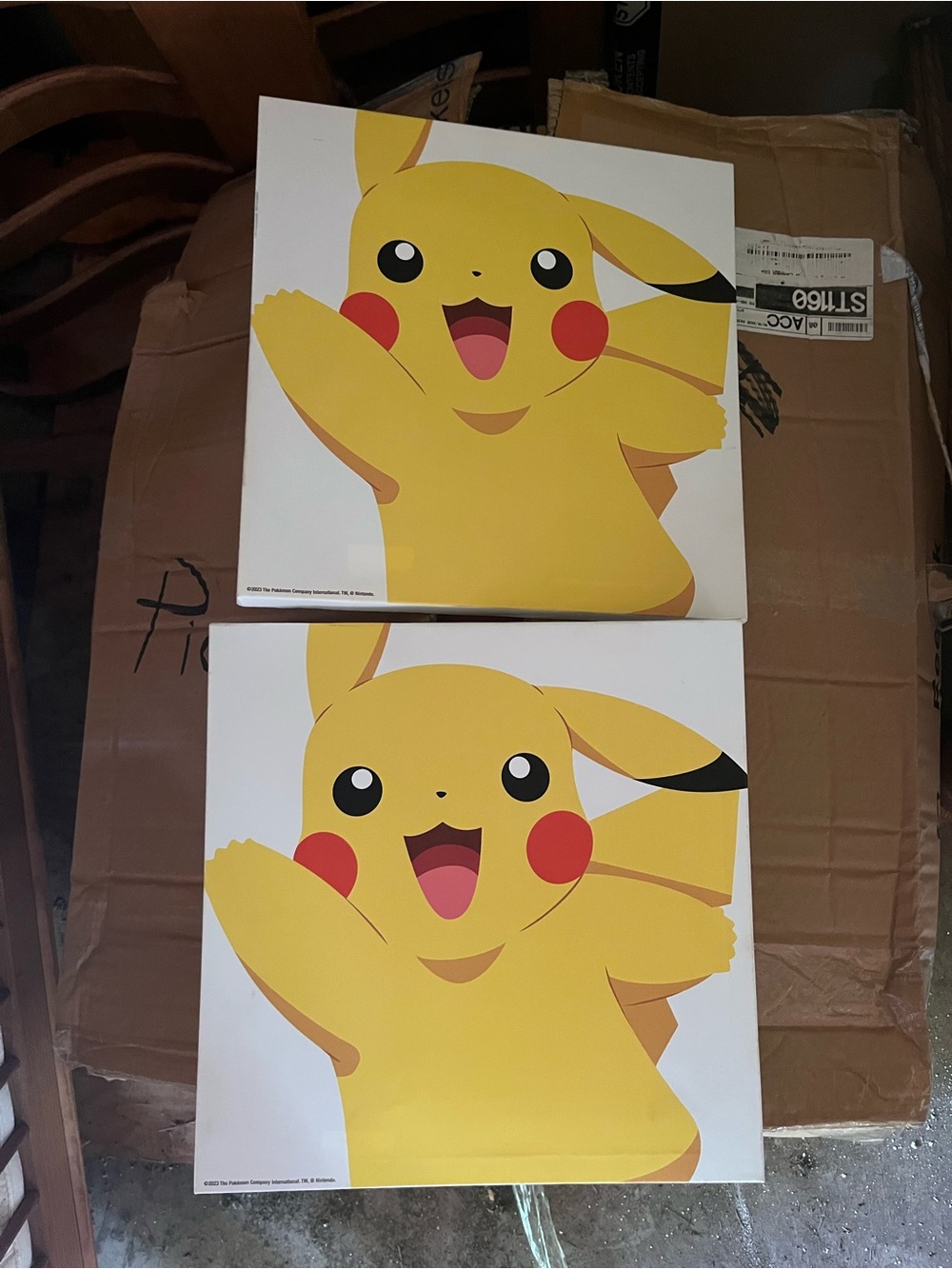 Pokemon Pikachu Wall Art - Yellow & Red Pop Art Duo